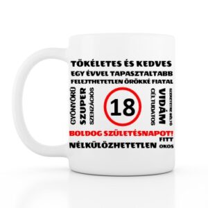 Szülinapra Feliratos Ajándék Vicces Bögre