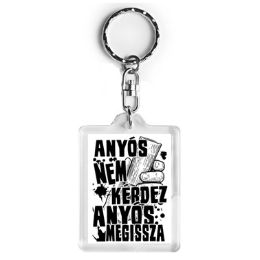 Anyós megissza kulcstartó