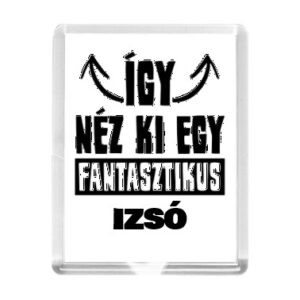 Így néz ki Izsó hűtőmágnes