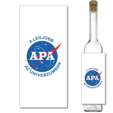 A legjobb apa az univerzumban Pálinkás címke
