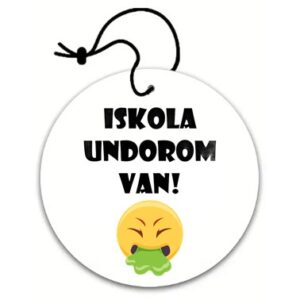 Iskola undorom van Autós illatosító 9cm