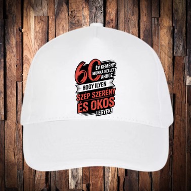 60 év kemény munka kellett baseball sapka