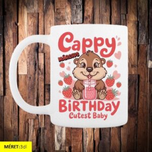 Cappy március birthday bögre