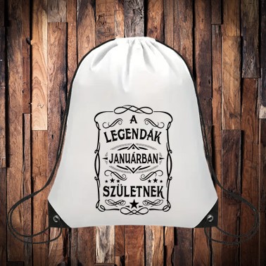 A legendák januárban születnek tornazsák