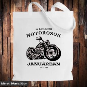 A legjobb motorosok januárban születnek táska
