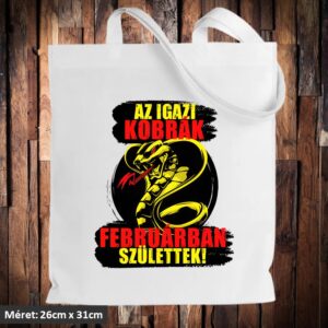 Az igazi kobrák februárban születtek táska