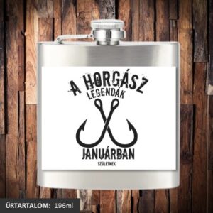 A horgász legendák januárban születtek lapos üveg