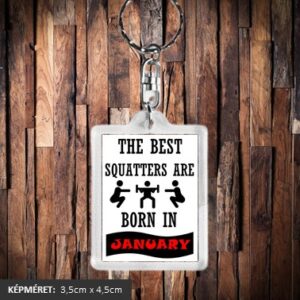 A legjobb guggolók januárban születnek kulcstartó