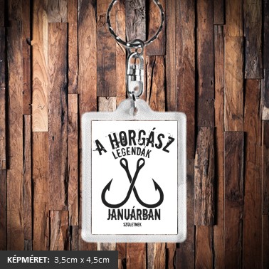 A horgász legendák januárban születtek kulcstartó