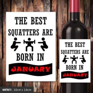 A legjobb guggolók januárban születnek boros címke