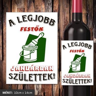 A legjobb festők januárban születtek boros címke