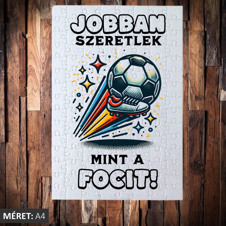 Jobban szeretlek mint a focit puzzle
