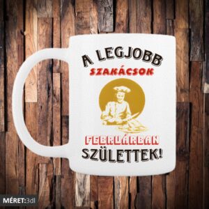 A legjobb szakácsok februárban születtek bögre