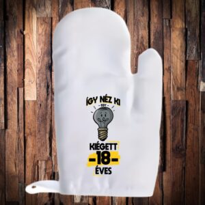 így néz ki egy kiégett 18 éves edény fogó kesztyű