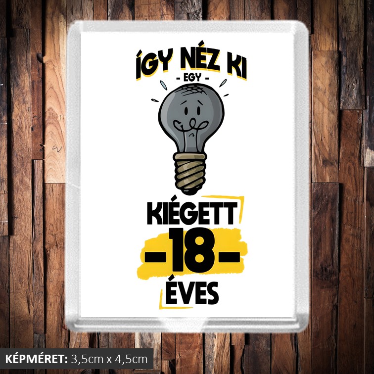 így néz ki egy kiégett 18 éves hűtőmágnes