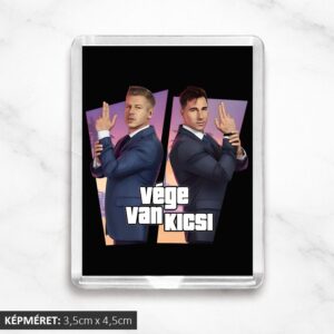 Vége van kicsi hűtőmágnes