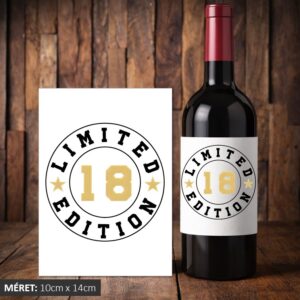 Limited Edition 18 boros címke