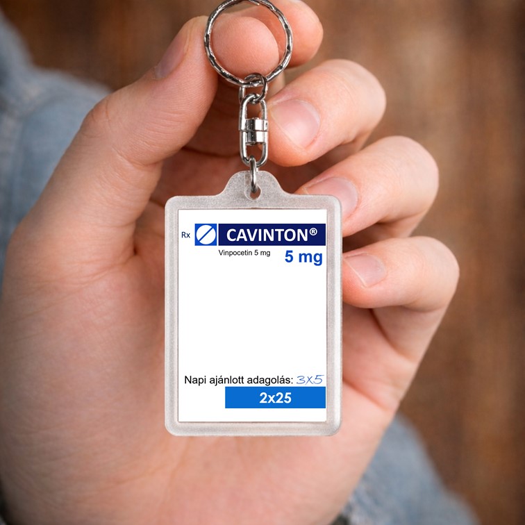 Cavinton kulcstartó