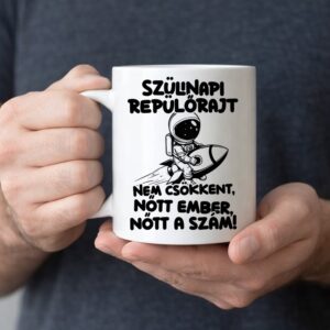 Szülinapi repülőrajt bögre