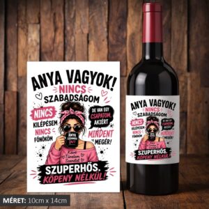 Anya vagyok boros címke