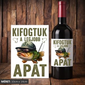Kifogtuk a legjobb Apát boros címke