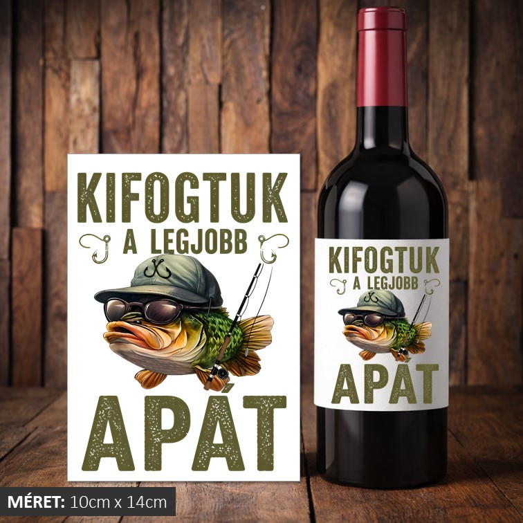 Kifogtuk a legjobb Apát boros címke