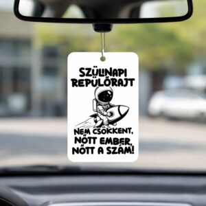 Szülinapi repülőrajt illatosító négyzet