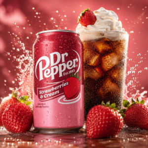 Dr. Pepper Strawberries and Cream Eperkrém ízű Üdítőital 355ml