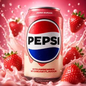 Pepsi Strawberries 'n' Cream Flavour 330 ml – Epres-krémes Pepsi élmény