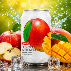 OKF Sparkling Apple Mango Drink 350ml Szénsavas Almás-Mangós Ital (Koreai)