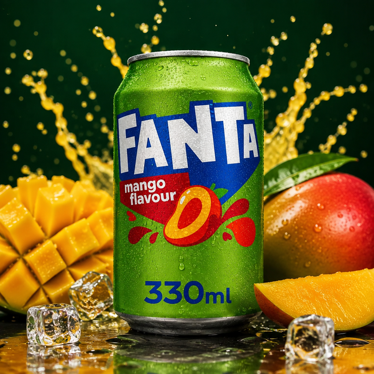 Fanta Mango 330ml UK Mangó Ízű Szénsavas Üdítőital