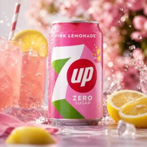 7Up Pink Lemonade Zero 330ml Pink Limonádé Zero Szénsavas Üdítő