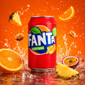 Fanta Fruit Twist UK 330ml Vegyes Gyümölcs Ízű Szénsavas Üdítőital