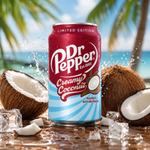 Dr Pepper Creamy Coconut 355ml Krémes Kókusz Ízű Szénsavas Üdítőital