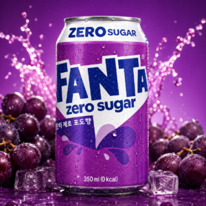 Fanta Zero Grape 350ml KR Cukormentes Szőlő Ízű Szénsavas Üdítőital