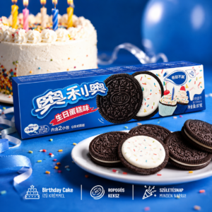 Oreo Születésnapi Torta (Birthday Cake) ízű keksz 97g