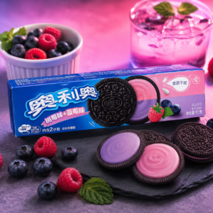 OREO MÁLNA ÉS ÁFONYA ÍZESÍTÉSŰ KEKSZ 97g